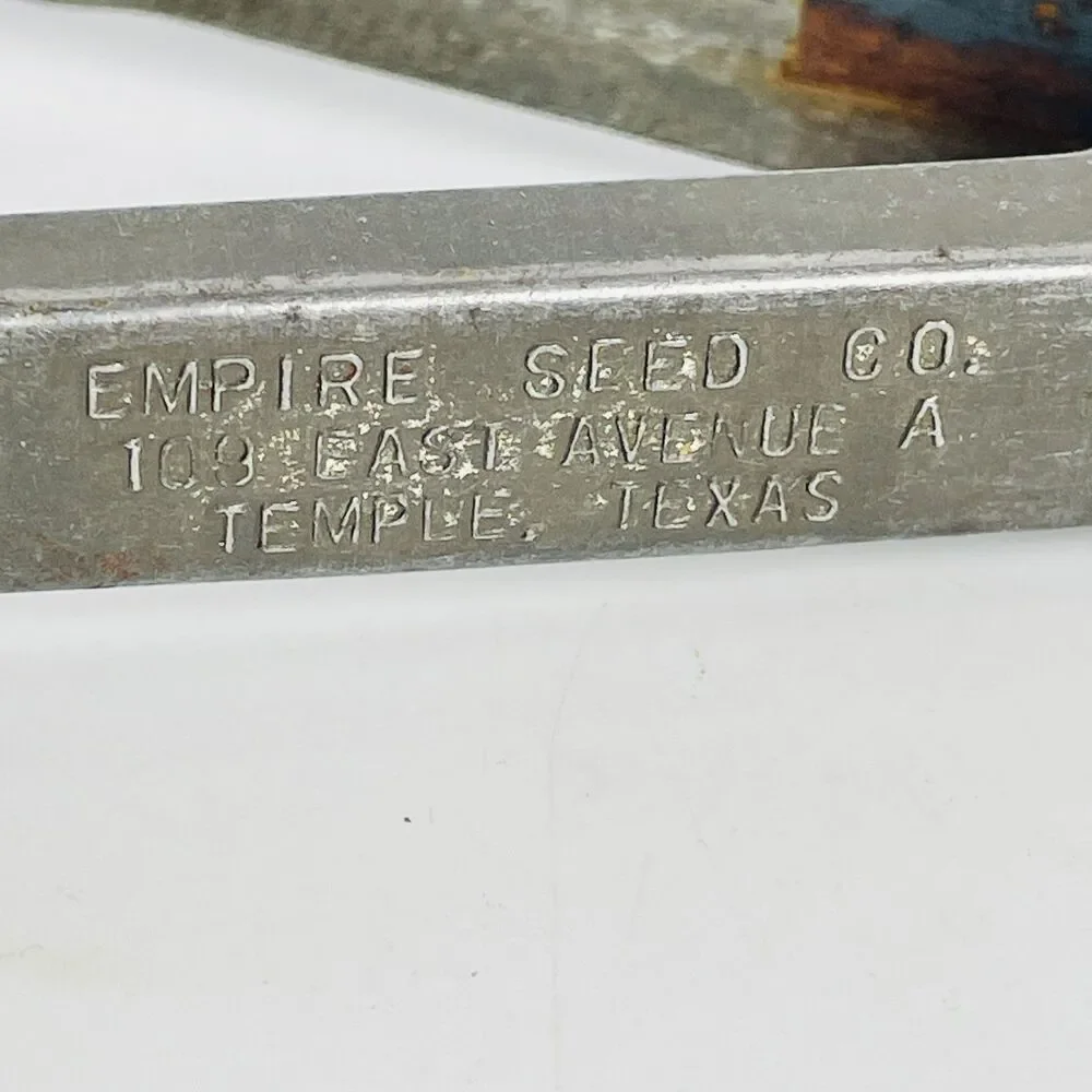 Vintage Empire Seed Co Temple Texas Advertising Kitchen Tongs Metal Collectible